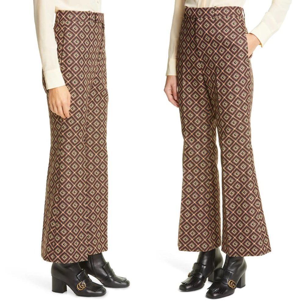 Gucci GG Logo Flare Pants - Picture 3 of 16